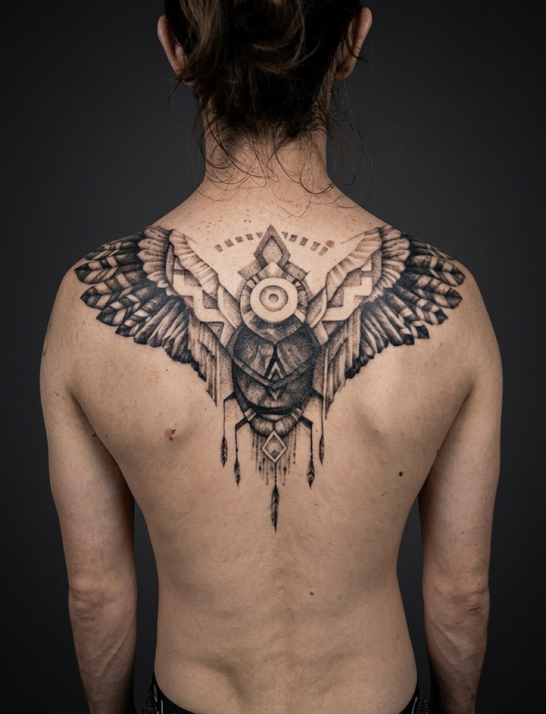 Egyptian crab tattoo